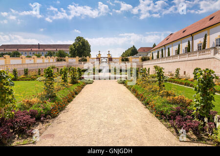 Avec orangerie serre adjacente au château Schloss hof, Basse Autriche Banque D'Images