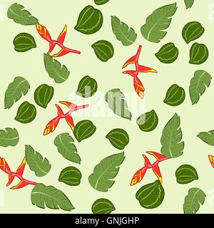 Seamless texture de l'usine de Malaisie Illustration de Vecteur