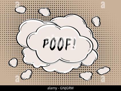 POOF bulle de bande dessinée Illustration de Vecteur