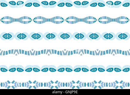 Les bordures décoratives Illustration de Vecteur