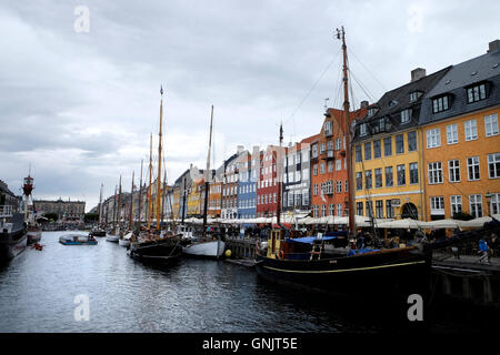 Danemark, copenhague, canal de Nyhavn Banque D'Images