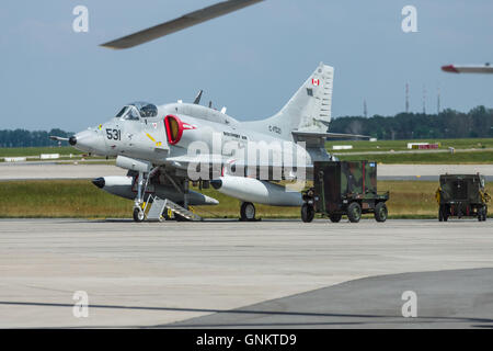 Seul siège transporteur subsonique-capable des aéronefs d'attaque McDonnell Douglas A-4N Skyhawk. Banque D'Images