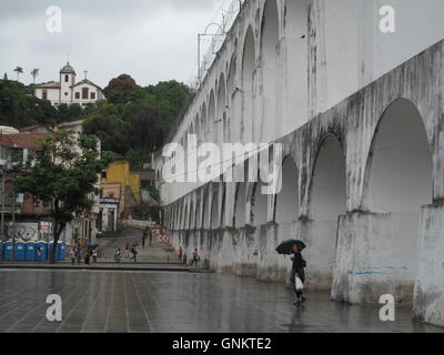 Lapa arches Rio de Janeiro Brésil aqueduc Banque D'Images