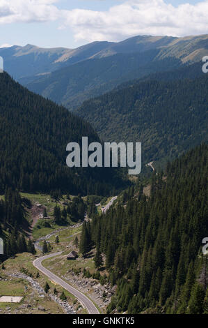 La route Transfagarasan Roumanie. Banque D'Images