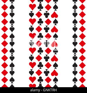 Avec des symboles de cartes à jouer Illustration de Vecteur