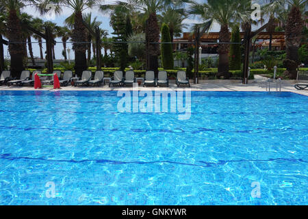 Piscine à beach resort à Kemer, Antalya Banque D'Images