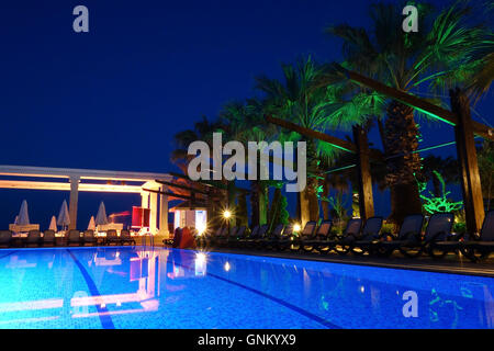 Hôtel de luxe resort piscine à Antalya, Turquie Banque D'Images