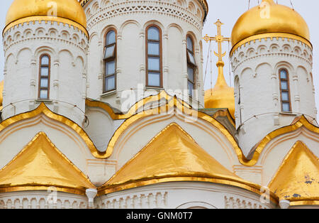 Place de la cathédrale La cathédrale de l'annonciation Kremlin Moscou Russie Banque D'Images