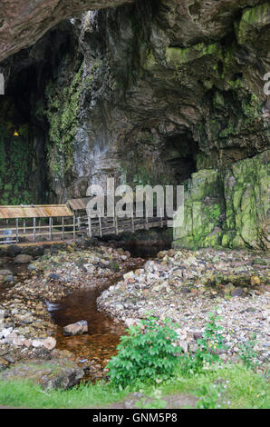 Dans la grotte de Smoo Durness, Sutherland, Scotland Banque D'Images