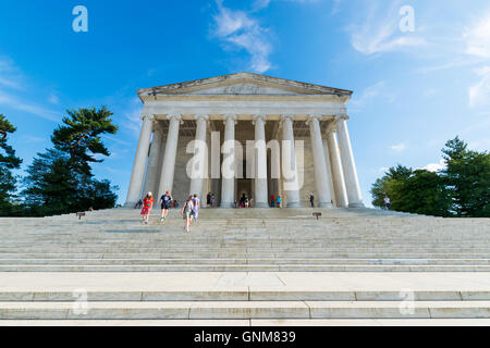Image documentaire du Jefferson Memorial dans District of Columbia Banque D'Images