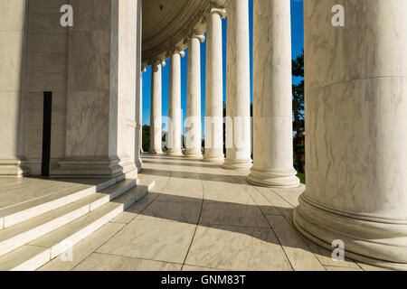 Image documentaire du Jefferson Memorial dans District of Columbia Banque D'Images
