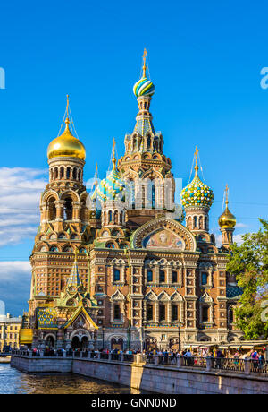 Eglise du Sauveur sur le sang - Saint-Pétersbourg, Russie Banque D'Images