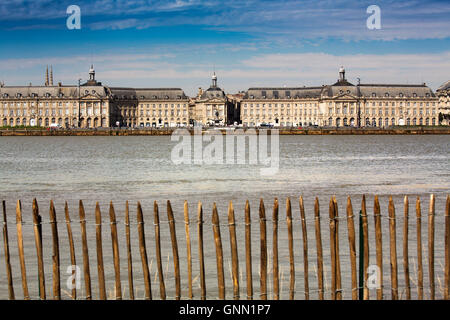 Garonne et le centre historique de Bordeaux, Gironde. Aquitaine France Europe Banque D'Images