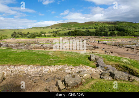 Northumberland, England, UK. Fort romain de Vindolanda Banque D'Images