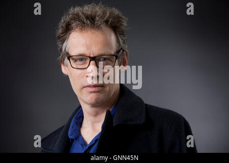 Alexander, l'auteur, scénariste et travailleur avec les sans-abri, à l'Edinburgh International Book Festival. Edimbourg, Ecosse. 13 août 2016 Banque D'Images