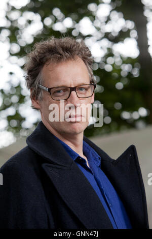 Alexander, l'auteur, scénariste et travailleur avec les sans-abri, à l'Edinburgh International Book Festival. Edimbourg, Ecosse. 13 août 2016 Banque D'Images