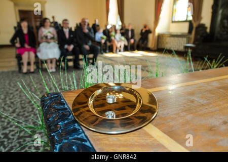 Poznan, Pologne, civil mariage d'un couple germano-polonaise Banque D'Images