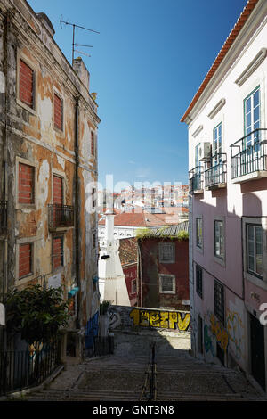 Lisbonne, Portugal, regardant le Patio n'Salema Banque D'Images
