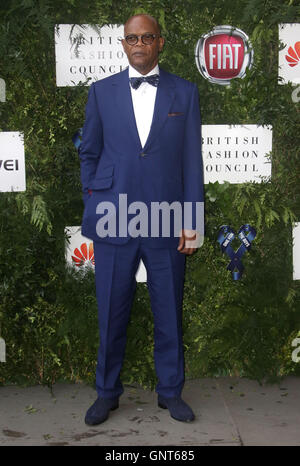 12 juin 2016 - Samuel L Jackson participant à l'un pour les garçons Fashion Ball 2016 au Victoria & Albert Museum à Londres, au Royaume-Uni. Banque D'Images