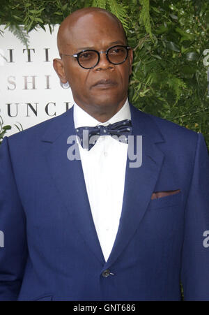 12 juin 2016 - Samuel L Jackson participant à l'un pour les garçons Fashion Ball 2016 au Victoria & Albert Museum à Londres, au Royaume-Uni. Banque D'Images