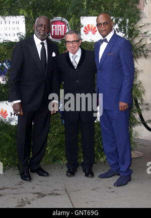 12 juin 2016 - Richard Roundtree , Tico Torres et Samuel L Jackson participant à l'un pour les garçons Fashion Ball 2016 au Victoria & Banque D'Images