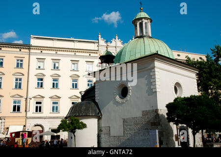 Église de St Wojciech - Cracovie - Pologne Banque D'Images