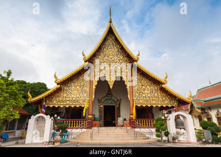 Wat Chiang Man, le plus vieux temple de Chiang Mai, Thaïlande Banque D'Images