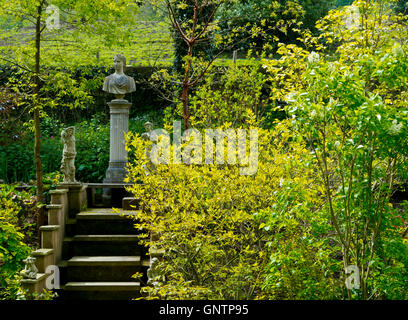 Vue sur le Jardin des cascades à Bonsall près de Matlock Derbyshire Dales dans le Peak District en Angleterre UK Banque D'Images