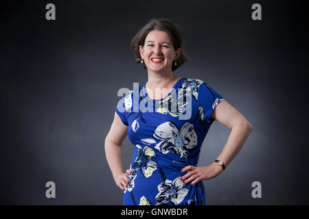 Victoria Hendry, auteur écossais de romans historiques, à l'Edinburgh International Book Festival. Edimbourg, Ecosse. 14 août 2016 Banque D'Images