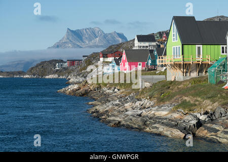 Nuuk, le charmant et agréable capitale du Groenland Banque D'Images