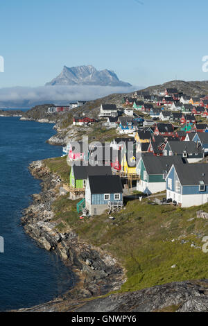 Nuuk, le charmant et agréable capitale du Groenland Banque D'Images