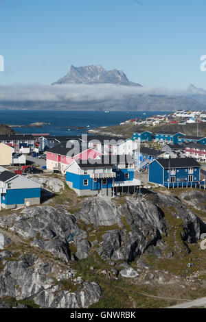 Nuuk, le charmant et agréable capitale du Groenland Banque D'Images