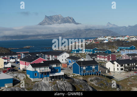 Nuuk, le charmant et agréable capitale du Groenland Banque D'Images