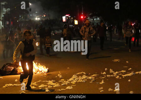 Sao Paulo, Brésil. Août 31, 2016. Les partisans de Dilma Rousseff, une manifestation à Sao Paulo, Brésil, le 31 août, 2016. Credit : Rahel Patrasso/Xinhua/Alamy Live News Banque D'Images