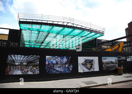 Boxpark Croydon, London, UK. 1er septembre 2016. Vue extérieure de Boxpark, Croydon. Le maire de Londres, Sadiq Khan visites Boxpark, Croydon Croydon Boxpark en amont du festival d'ouverture de crédit fin octobre : Dinendra Haria/Alamy Live News Banque D'Images