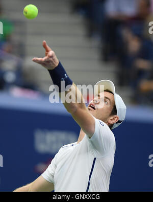 Flushing, New York, USA. 06Th Sep 2016. Andy Murray Vs Marcel Granollers sur Arthur Ashe Stadium de l'USTA Billie Jean King National Tennis Center le 1 septembre 2016 à Flushing Queens. Credit : MediaPunch Inc/Alamy Live News Banque D'Images