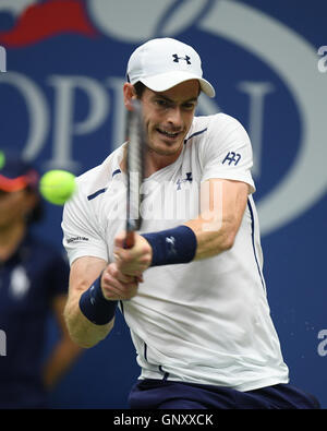 Flushing, New York, USA. 06Th Sep 2016. Andy Murray Vs Marcel Granollers sur Arthur Ashe Stadium de l'USTA Billie Jean King National Tennis Center le 1 septembre 2016 à Flushing Queens. Credit : MediaPunch Inc/Alamy Live News Banque D'Images