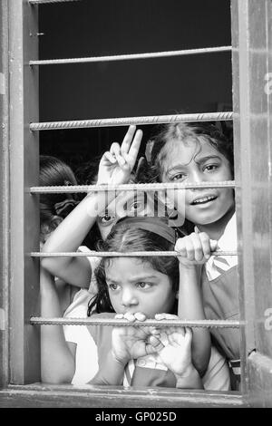 Indian School in fort Kochi / Kerala - Inde Banque D'Images