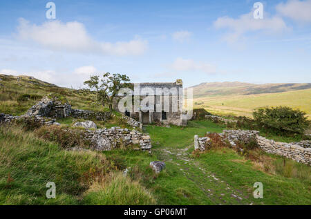 La vieille ferme déserte garrow sur Bodmin Moor Banque D'Images