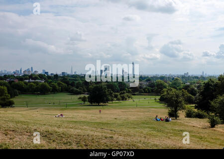 Vue depuis Primrose Hill London Banque D'Images