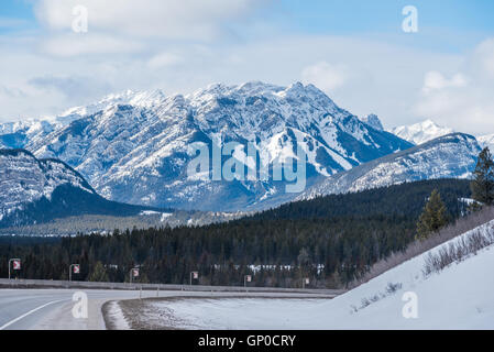 Montagnes Rocheuses dans le parc de Banff, Alberta, Canada Banque D'Images