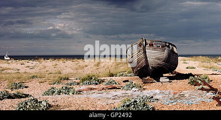 Bateau à l'abandon, Kent dormeur Banque D'Images