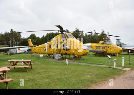 RAF Wessex hélicoptère à East Midlands, musée en plein air. Banque D'Images