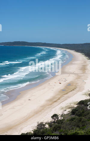 Tallow Beach à Byron Bay, sur la côte de Nouvelle-Galles du Sud, Australie Banque D'Images