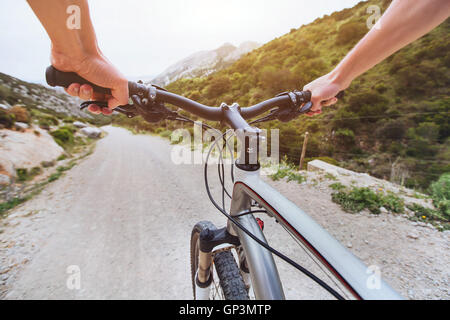 Vtt, ski extreme vélo, sport de plein air, cross country ride Banque D'Images