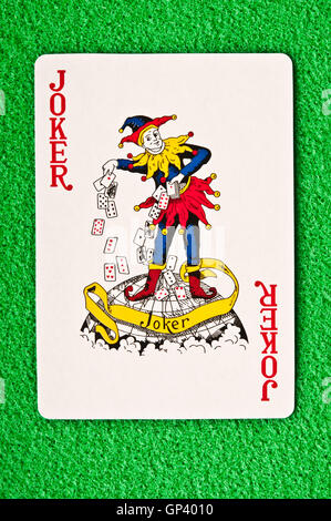 Joker jeu de carte Banque D'Images