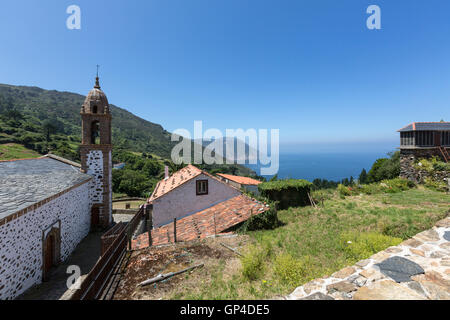 San Andrés de Teixido célèbre église de pèlerinage de San Andrés de Teixido dans une province, La Corogne, Galice, Espagne Banque D'Images