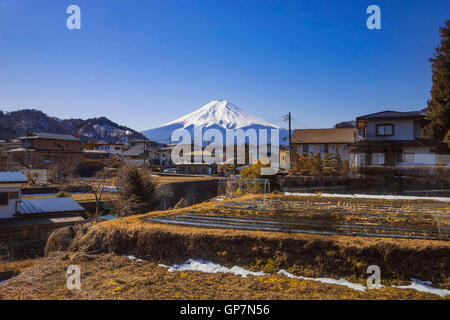 Les villages, le mont Fuji, Japon Banque D'Images