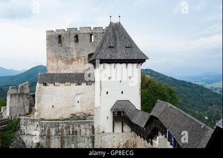 Celje Château supérieur, Celje, Styrie région, Slovénie, Europe Banque D'Images