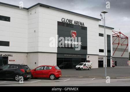 Morecambe, UK. 2e septembre 2016. Morecambe F C ont annoncé que d'affaires brésilien Diego Lemos a acquis une part majoritaire dans Morecambe F C Ltd sous réserve de consentement EFL. Crédit : David Billinge/Alamy Live News Banque D'Images